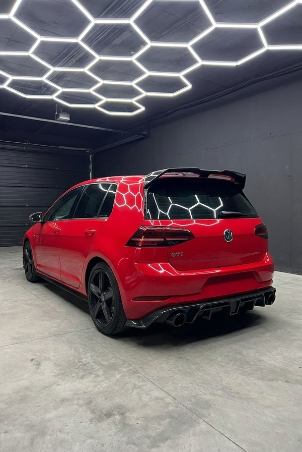 Golf GTI after — full body kit, diffuser, spoiler and black exhaust tips